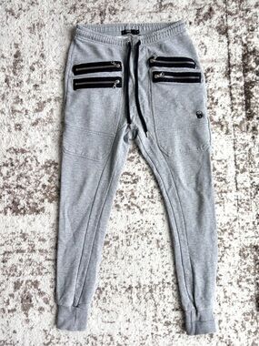 Markus Lupfer Men’s Grey Zipper Detailed Sweatpants
